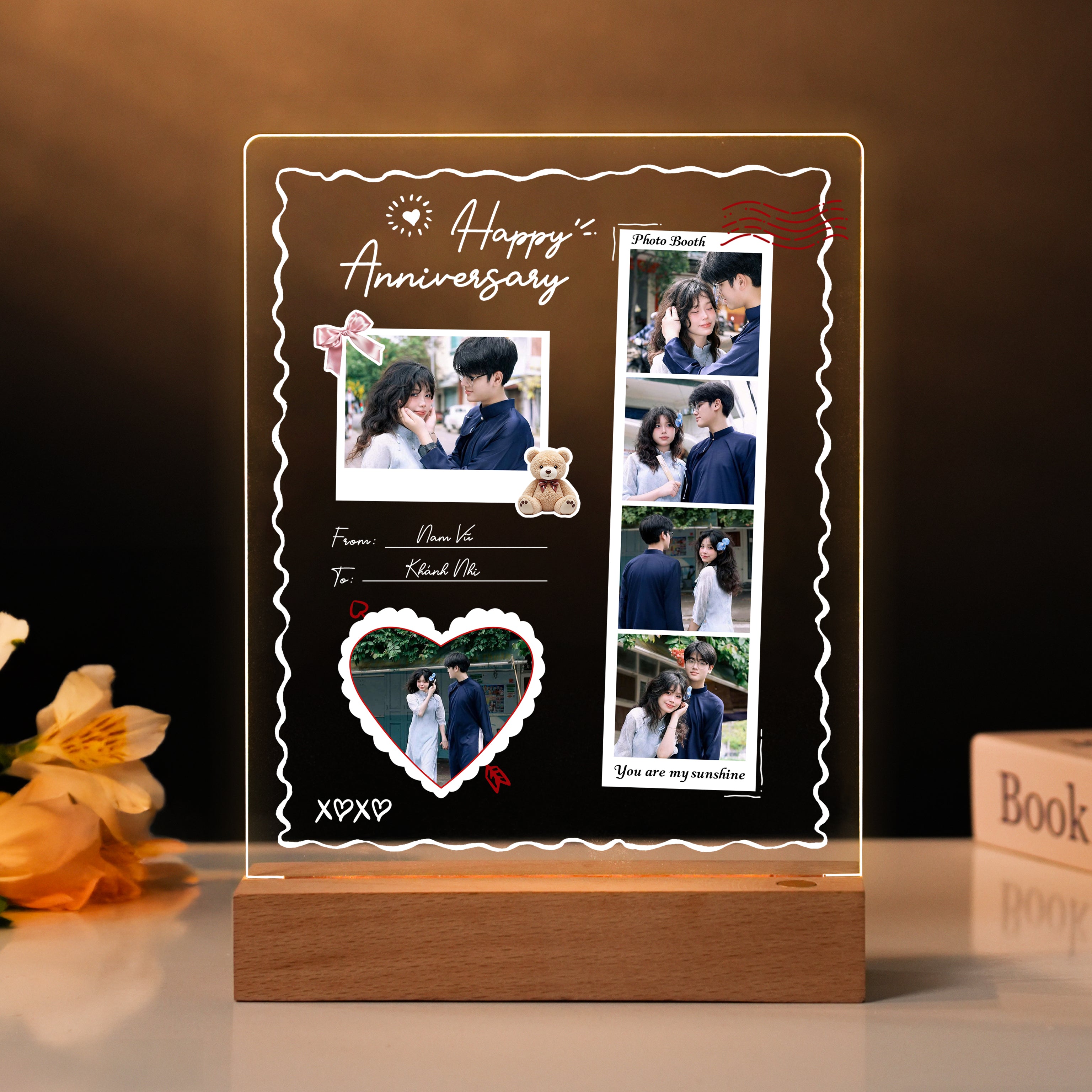 Quà tặng ĐÈN NGỦ IN HÌNH THEO YÊU CẦU - Quà Tặng Ngày Kỉ Niệm