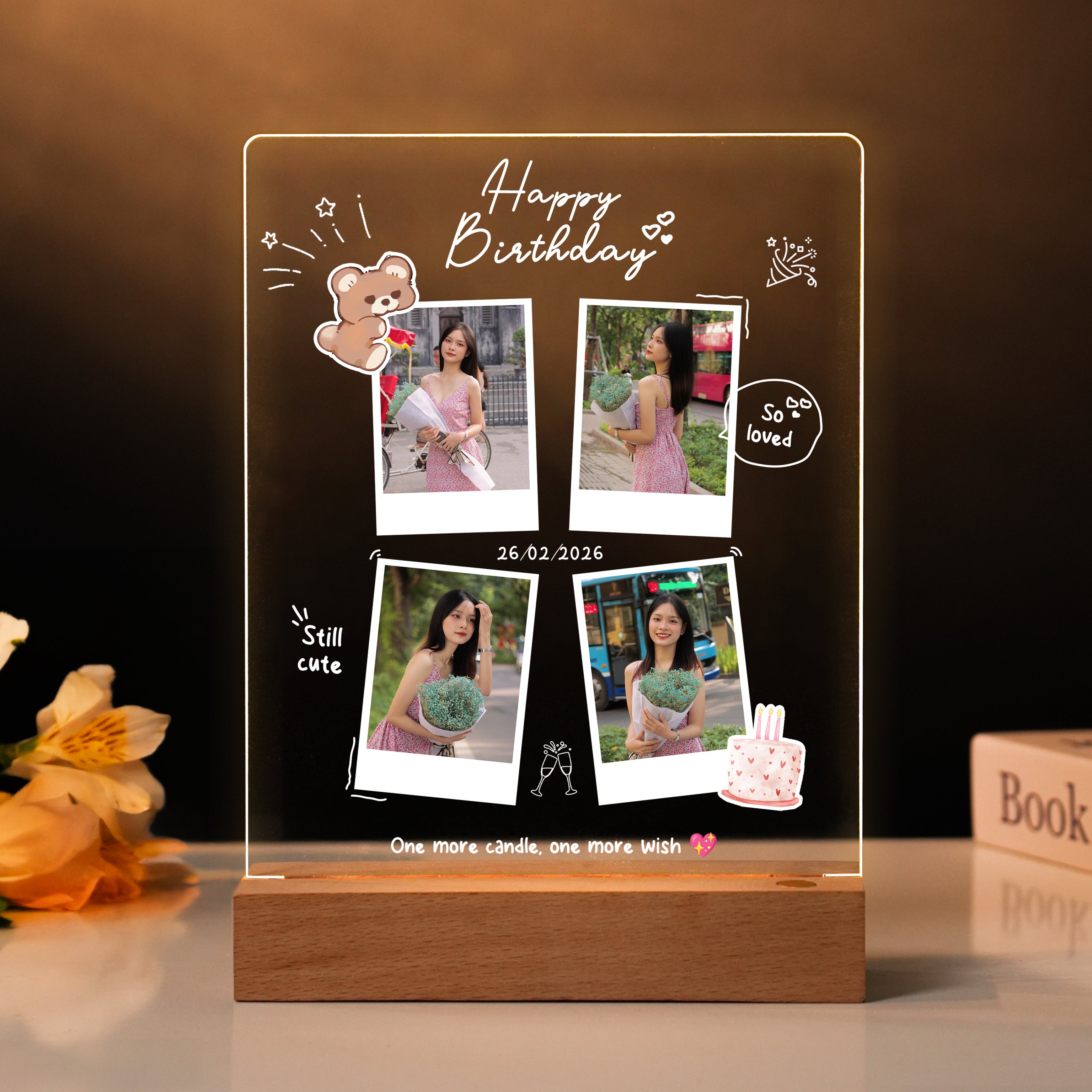 Quà tặng ĐÈN NGỦ IN HÌNH THEO YÊU CẦU - Quà Tặng Ngày Sinh Nhật