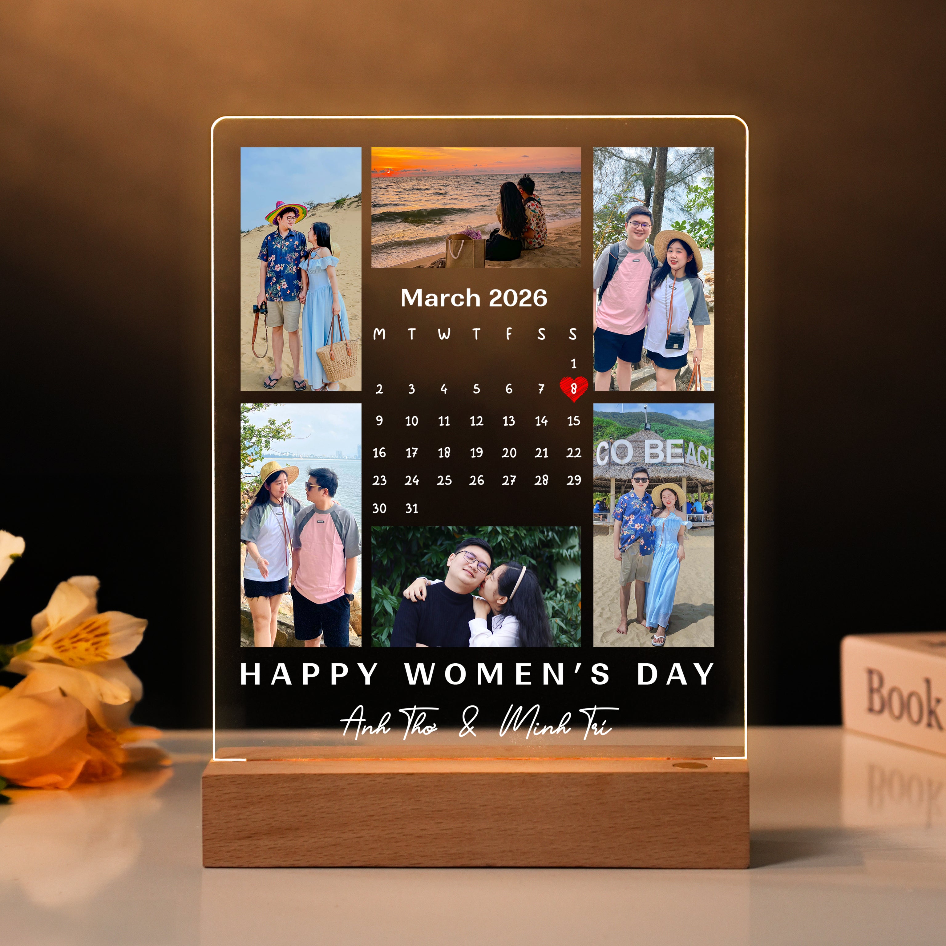 Quà tặng ĐÈN NGỦ IN HÌNH THEO YÊU CẦU - Quà Tặng Ngày Quốc Tế Phụ Nữ