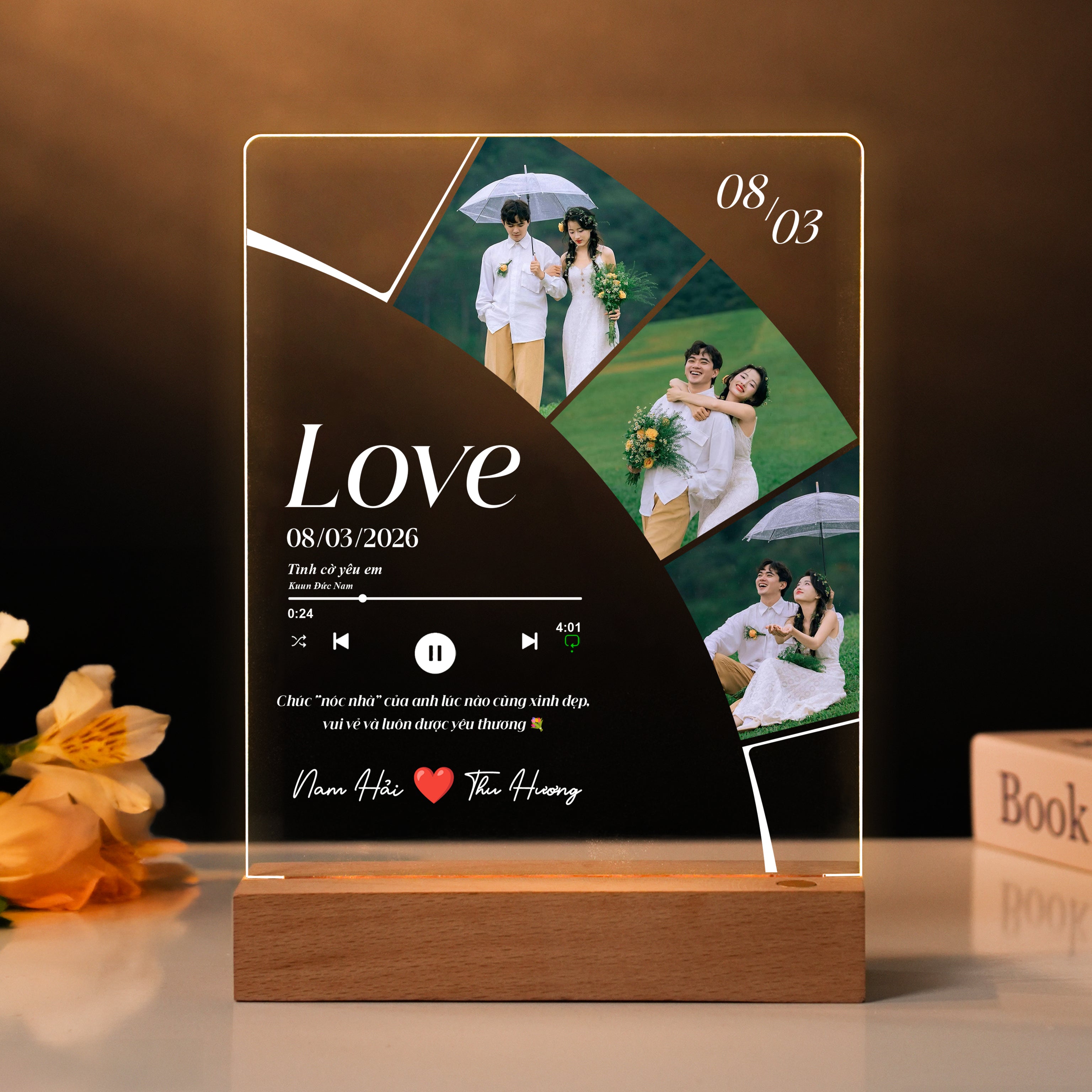 Quà tặng ĐÈN NGỦ IN HÌNH THEO YÊU CẦU - Quà Tặng Ngày Quốc Tế Phụ Nữ