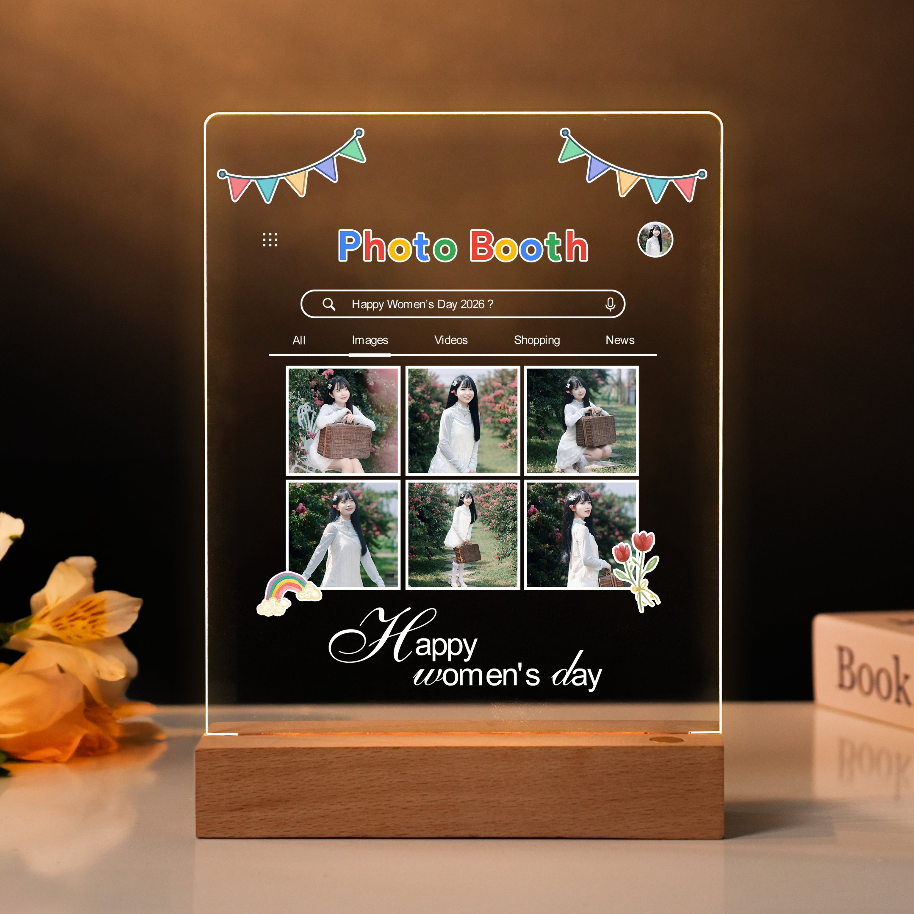 Quà tặng ĐÈN NGỦ IN HÌNH THEO YÊU CẦU - Quà Tặng Ngày Quốc Tế Phụ Nữ