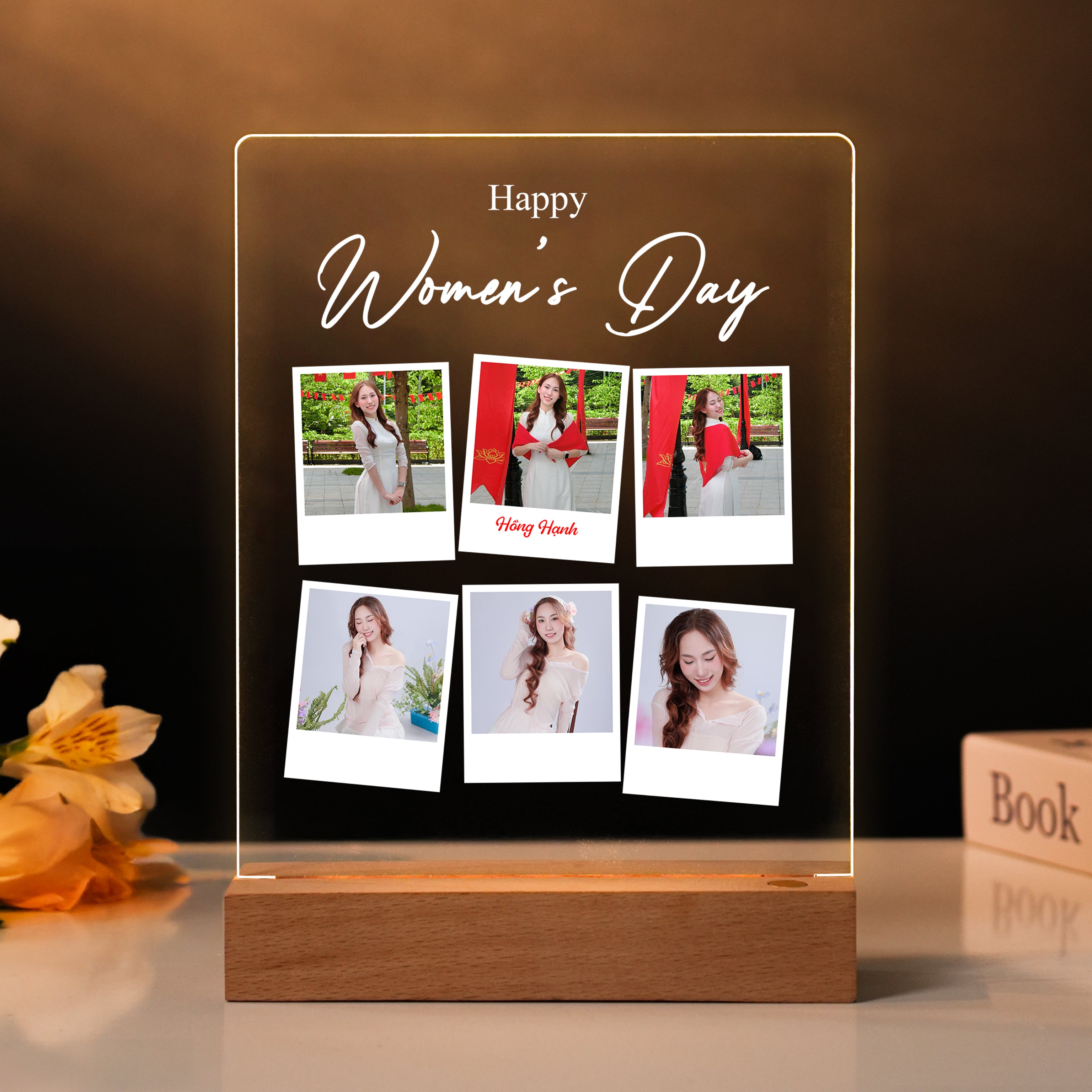 Quà tặng ĐÈN NGỦ IN HÌNH THEO YÊU CẦU - Quà Tặng Ngày Quốc Tế Phụ Nữ