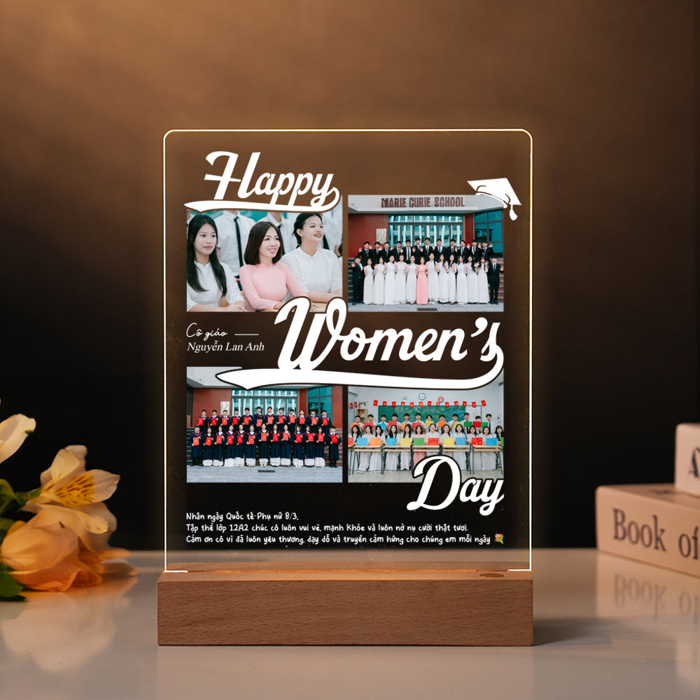 Quà tặng ĐÈN NGỦ IN HÌNH THEO YÊU CẦU - Quà Tặng Ngày Quốc Tế Phụ Nữ